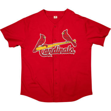 Adult red embroidered jersey: Saturday May 30